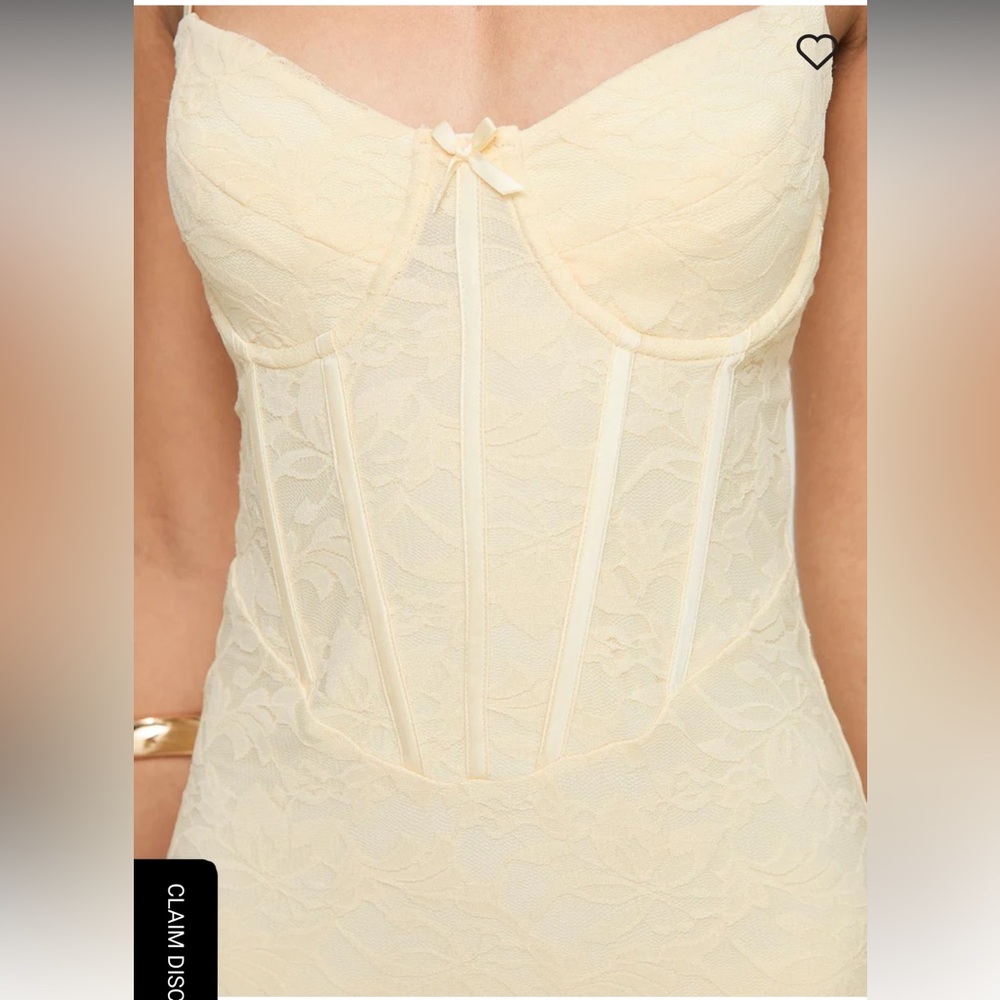 Princess polly Tarini Corset Mini Dress Cream - Picture 5 of 6